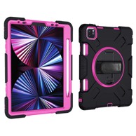 NIKCORP Okretna zaštitna maska za iPad Pro 11" (3/2/1 gen) s postoljem držačem za ruku i prostorom za olovku, crna